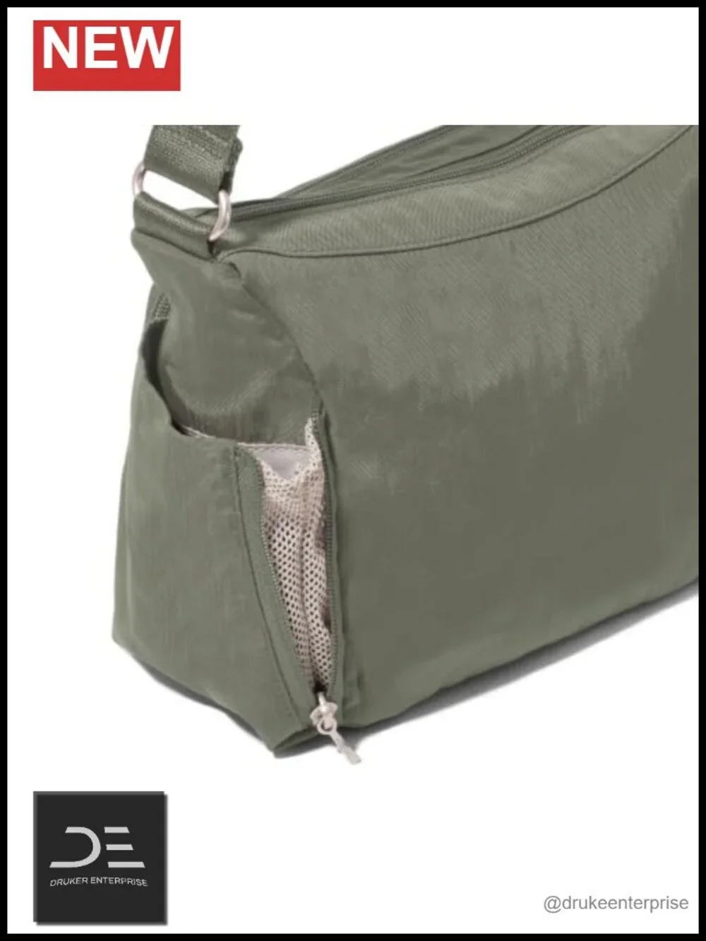 Baggallini Crosstown Hobo Crossbody with RFID Wallet & Water Bottle Holder